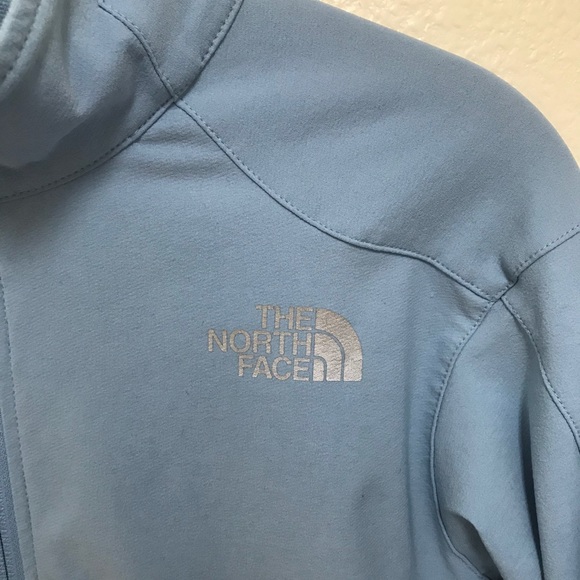 Women’s North Face Apex Soft Shell - Baby Blue - Picture 2 of 7
